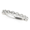 Antique-Style Diamond Wedding Band in 14K White Gold | 0.36 cttw