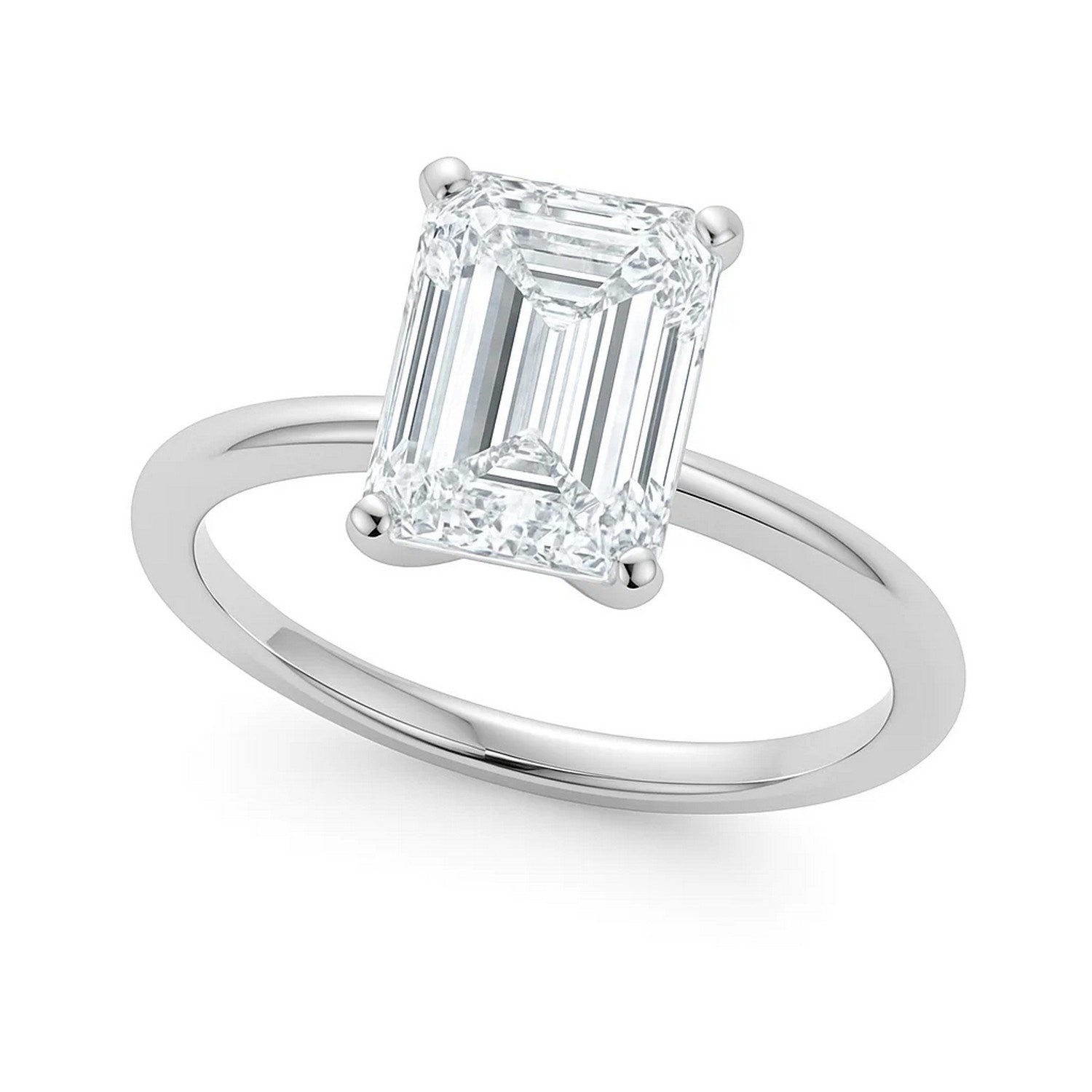 2ct Emerald Lab Grown Diamond Ring | 14K Gold | Canada