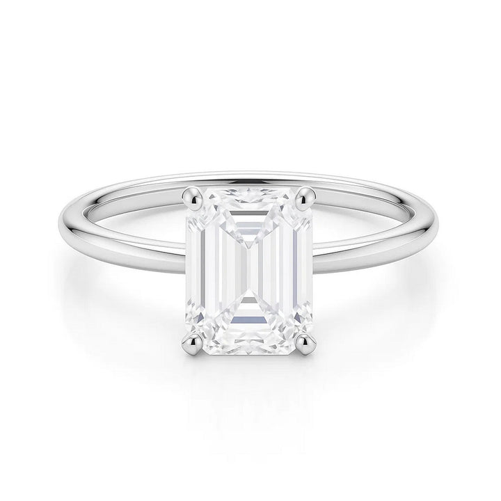2ct Emerald Lab Grown Diamond Ring | 14K Gold