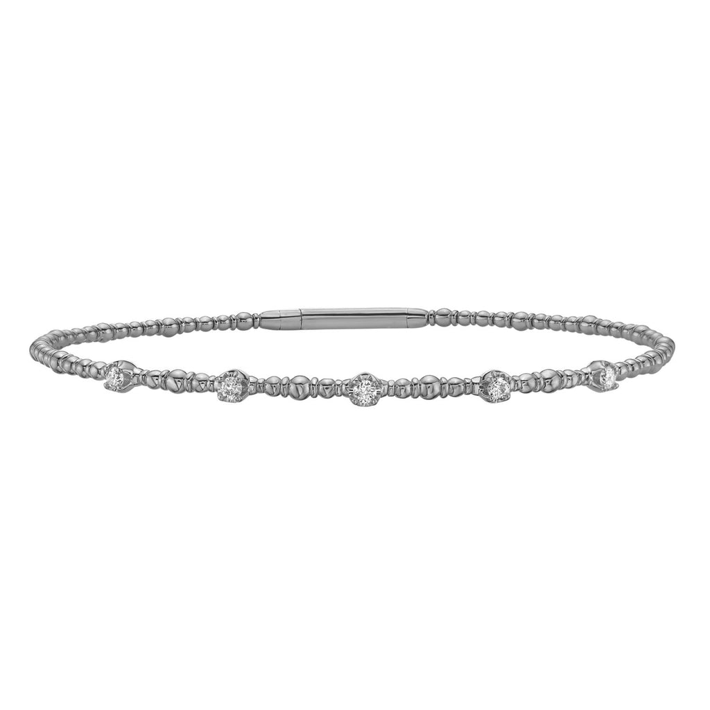 Classic Beaded Bracelet in 14K Gold