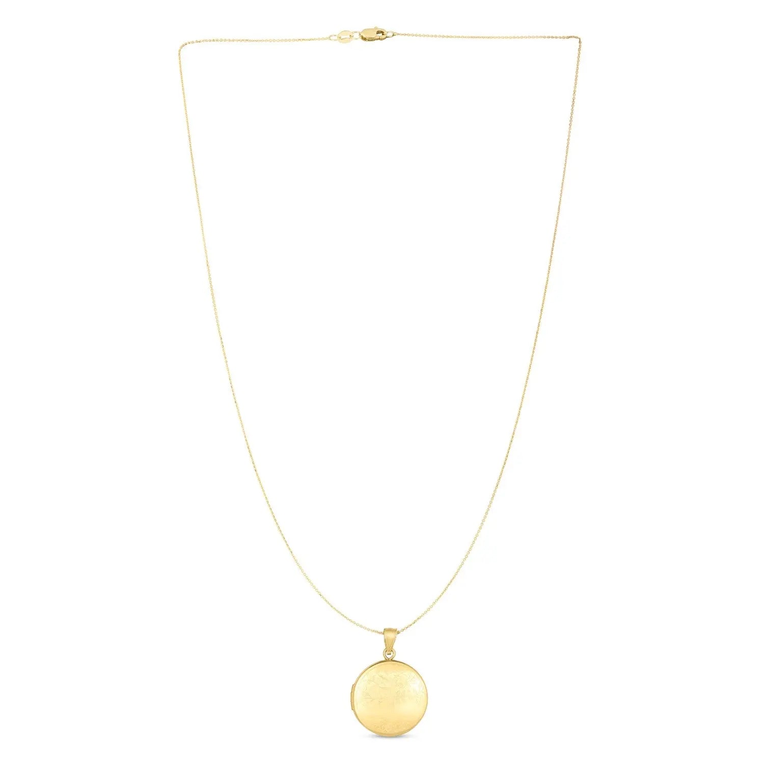 Tree Of Life Locket Necklace in 14K Yellow Gold  Pendants DEEVE