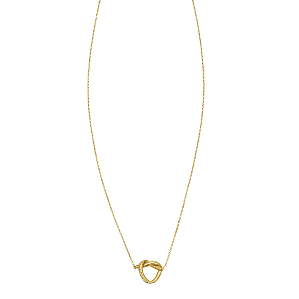 Love Knot Pendant Necklace in 14K Yellow Gold