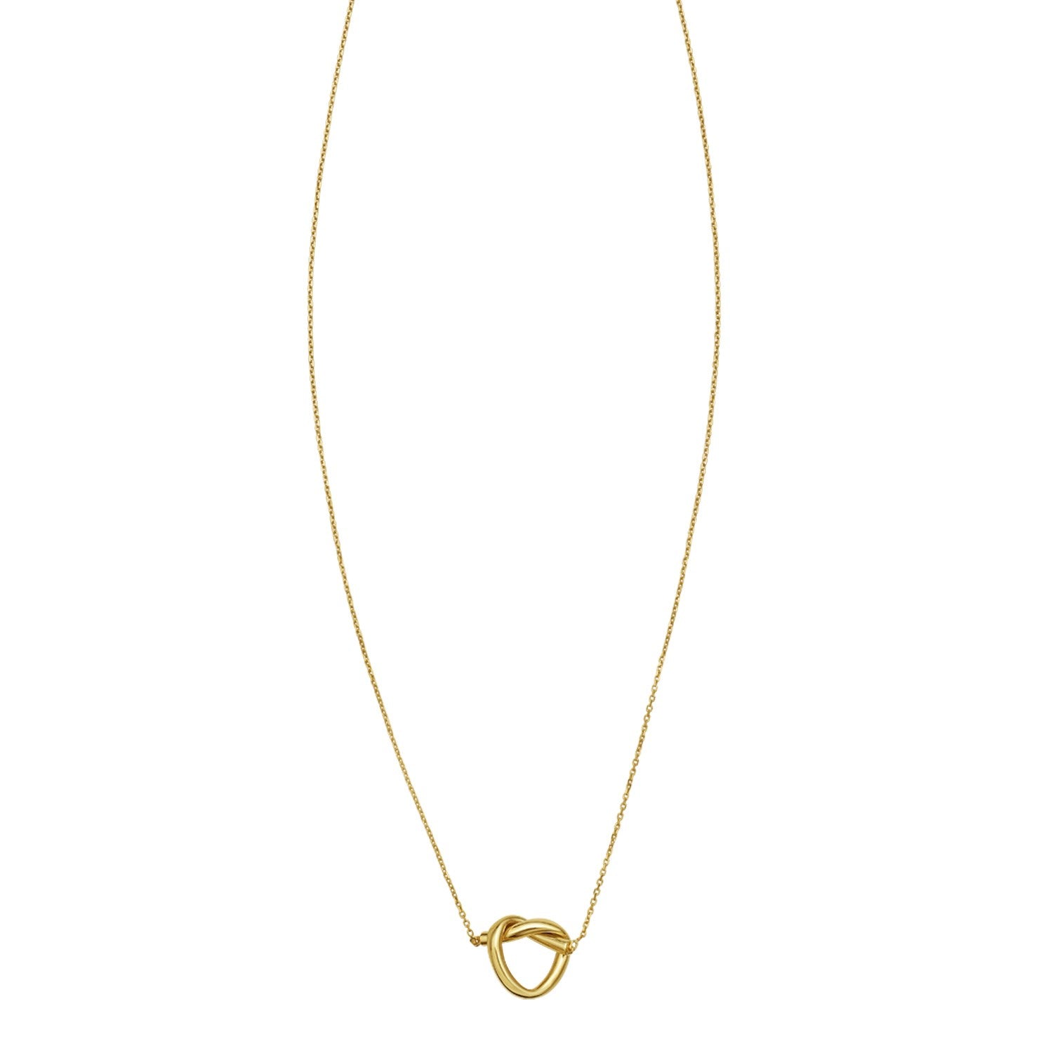 Love Knot Pendant Necklace in 14K Yellow Gold