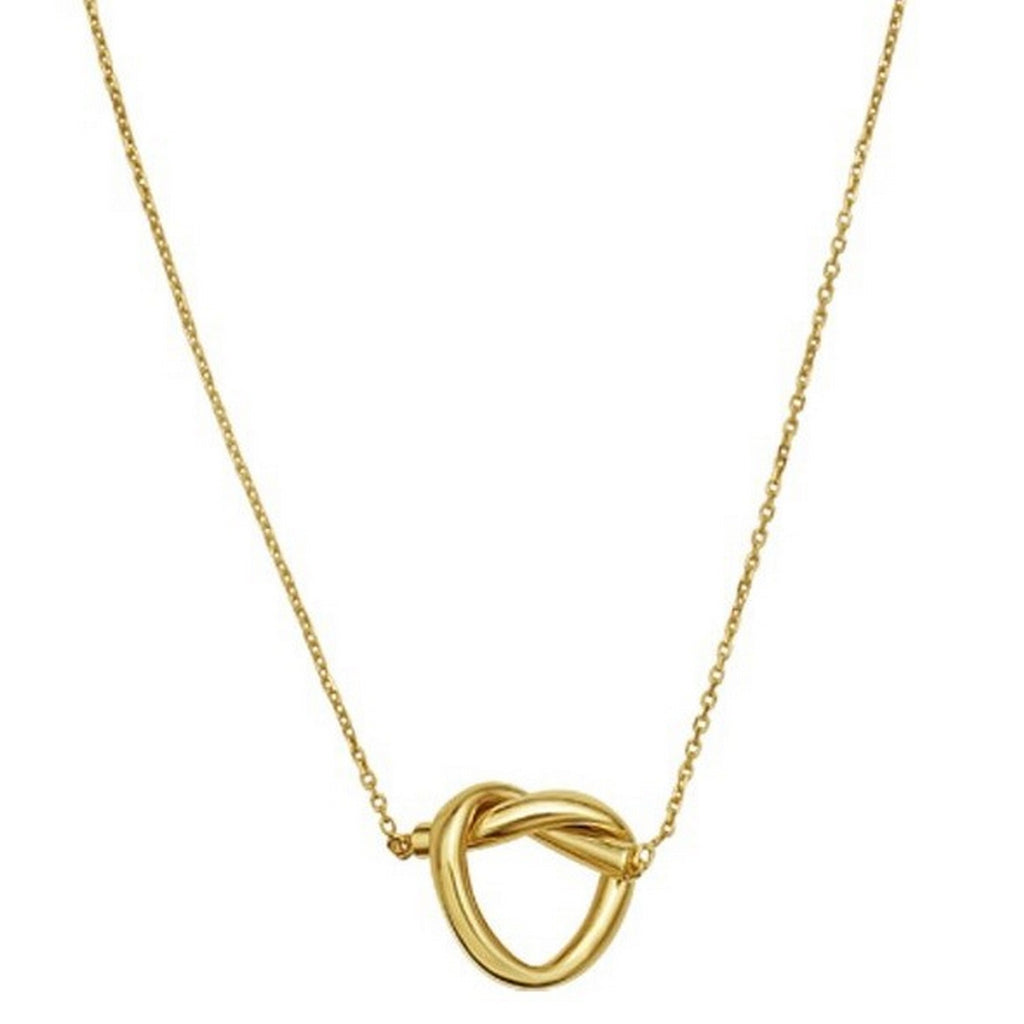 Love Knot Pendant Necklace in 14K Yellow Gold