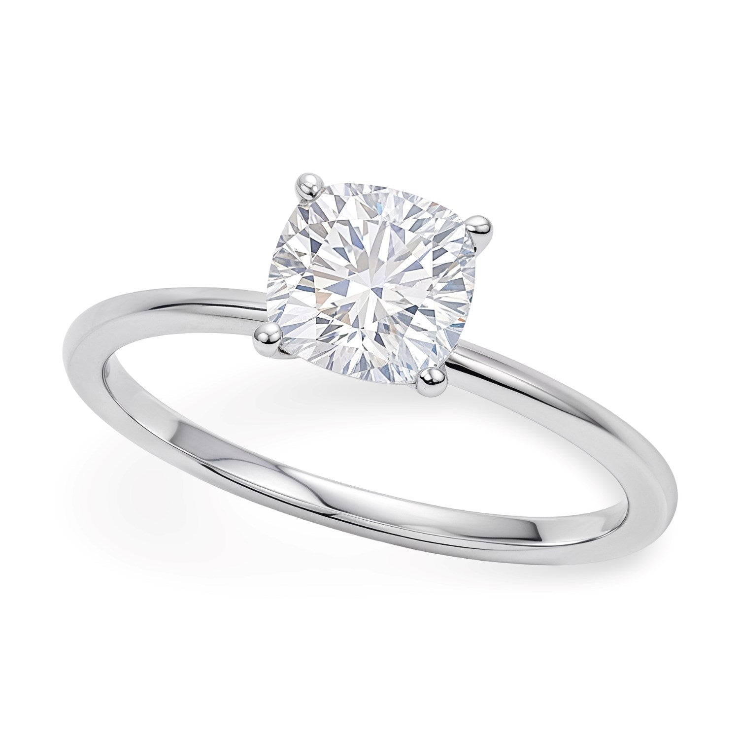 1ct Cushion Lab Grown Diamond Ring | 14K Gold | Canada