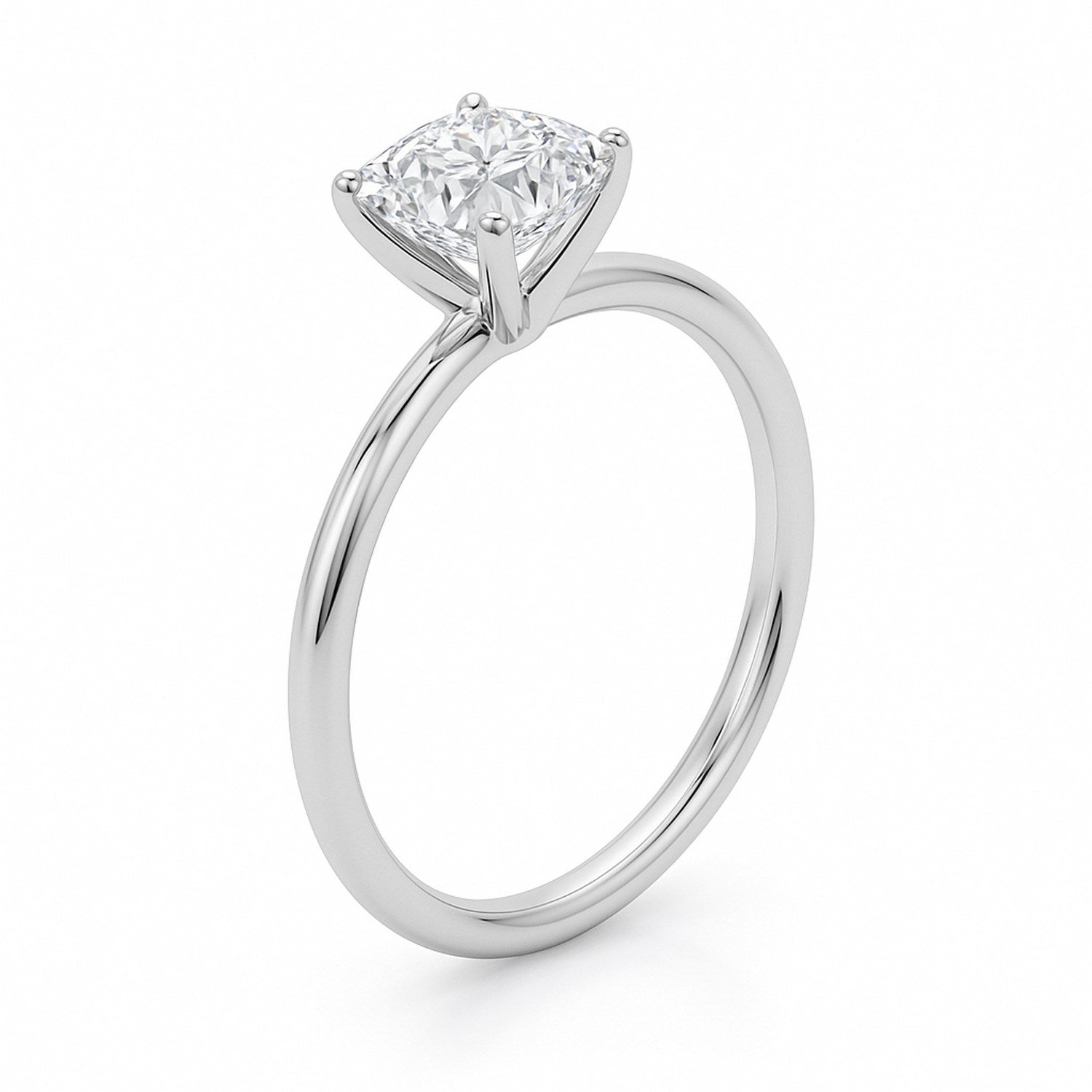 1ct Cushion Lab Grown Diamond Ring | 14K Gold | Canada