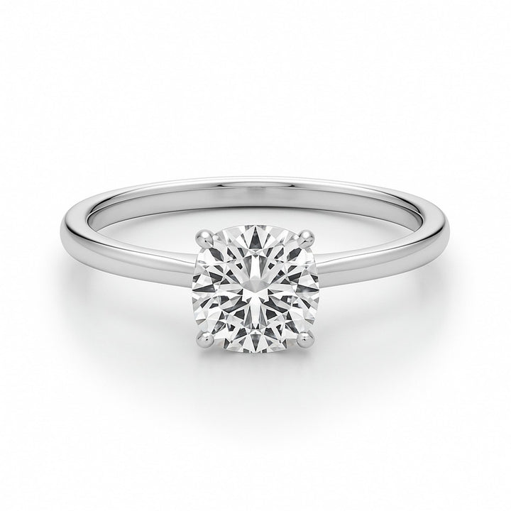 1ct Cushion Lab Grown Diamond Ring | 14K Gold