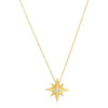High Polish North Star Necklace in 14K Yellow Gold  Pendants DEEVE
