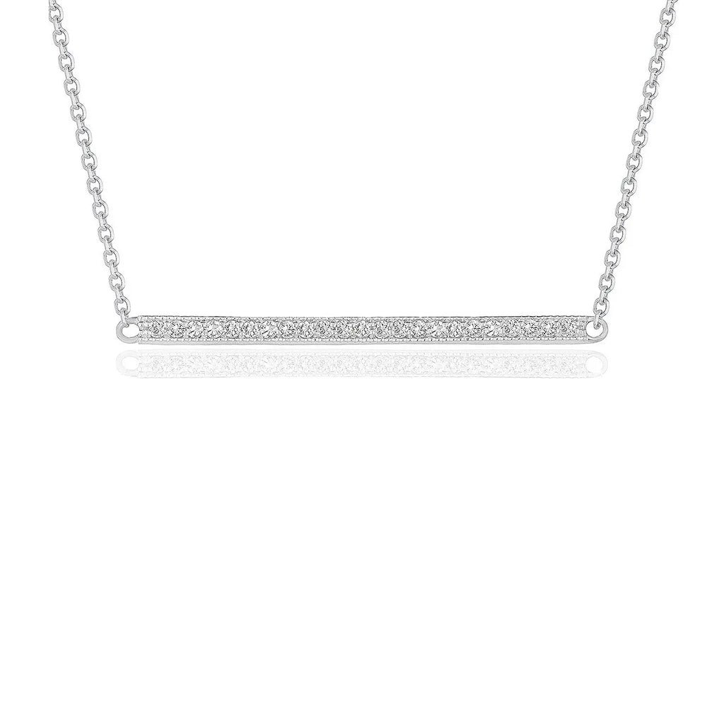 Diamond Bar Pendant  Necklaces DEEVE