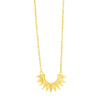 Polished Sunburst Necklace in 14K Yellow Gold  Pendants DEEVE