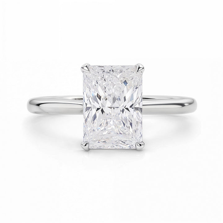 3ct Radiant Lab Grown Diamond Ring | 14K Gold
