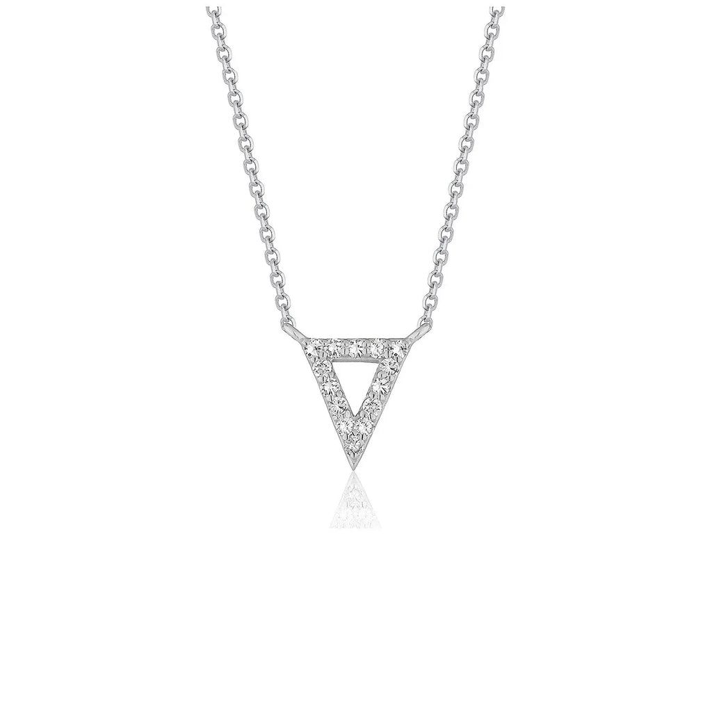 Diamond Triangle Pendant  Pendants DEEVE