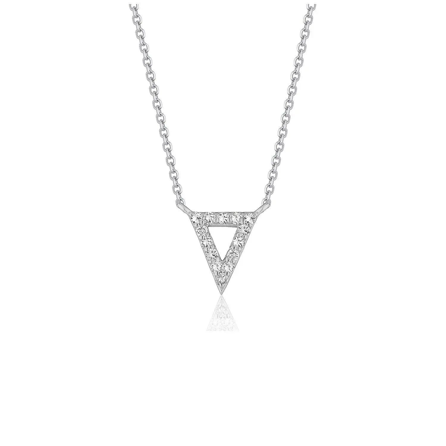 Diamond Triangle Pendant  Pendants DEEVE