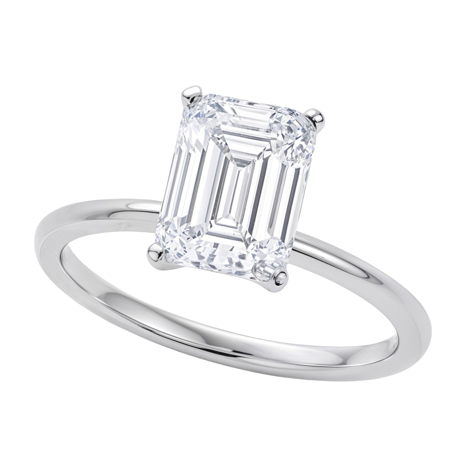 3ct Emerald Lab Grown Diamond Ring | 14K Gold | Canada
