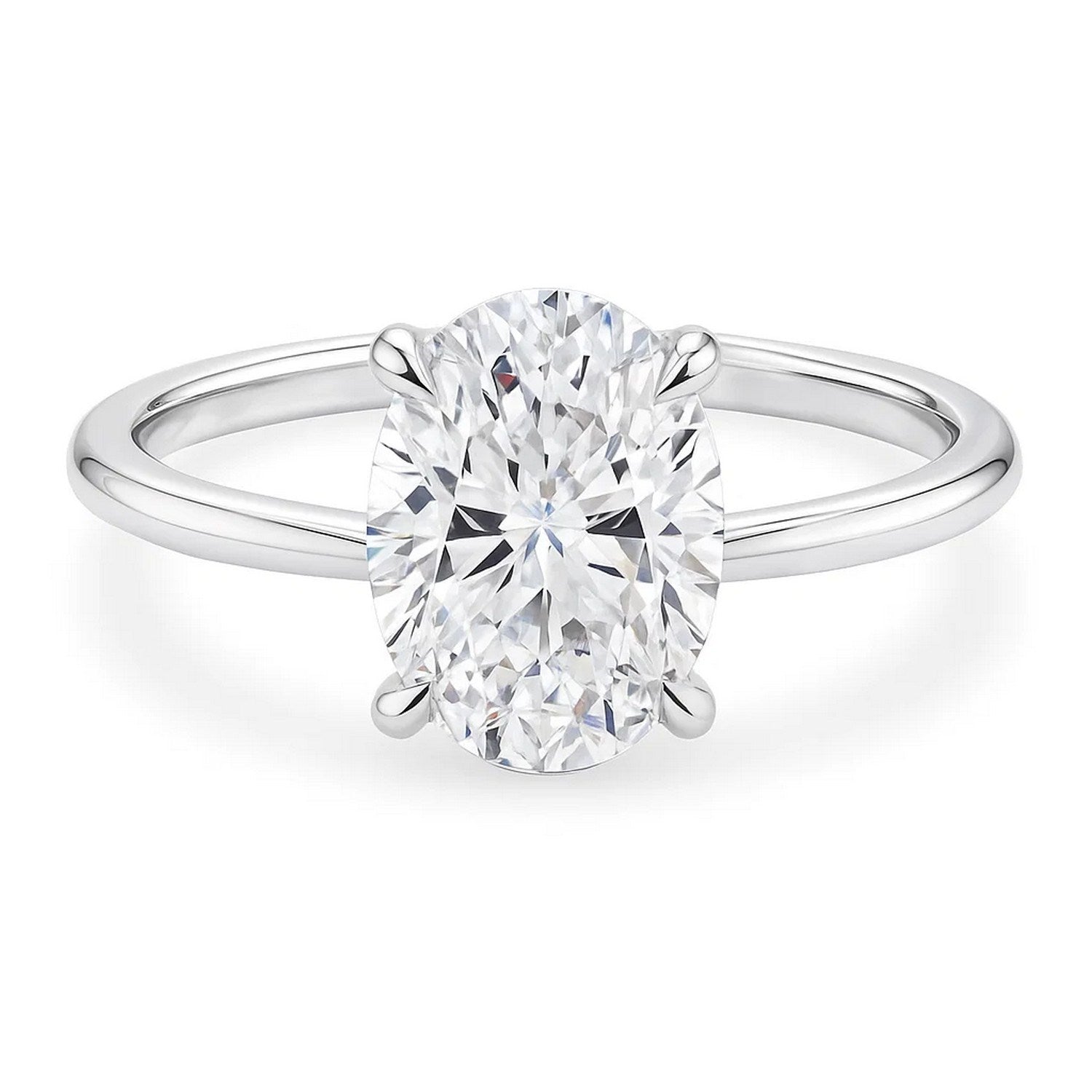 3ct Oval Lab Grown Diamond Ring | 14K Gold | Canada