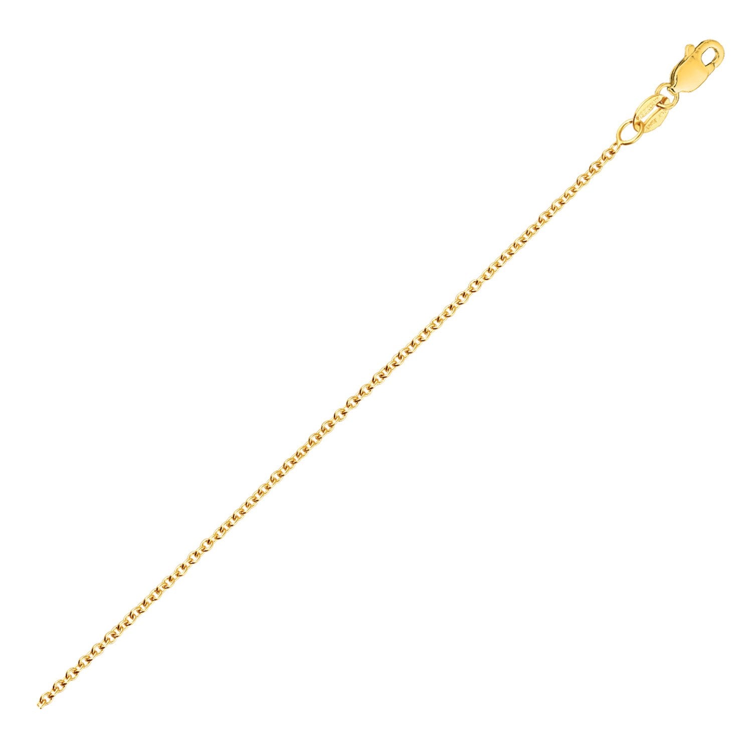 Round Cable Link Chain Necklace in 14K Gold | 2.40mm