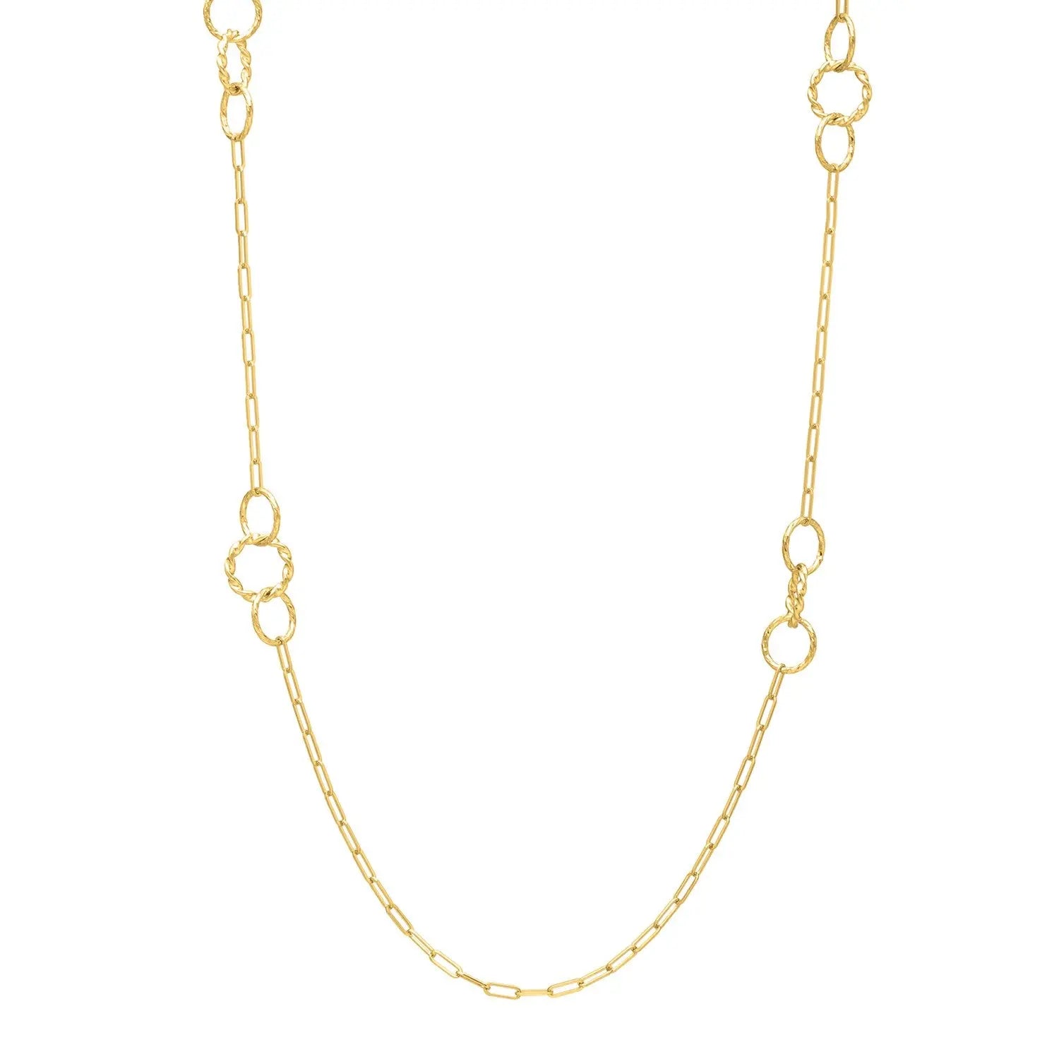 Twisted Link Necklace  Layered DEEVE