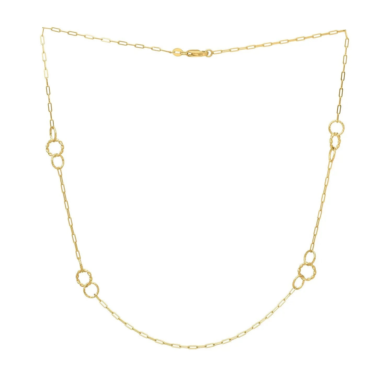 Twisted Link Necklace  Layered DEEVE