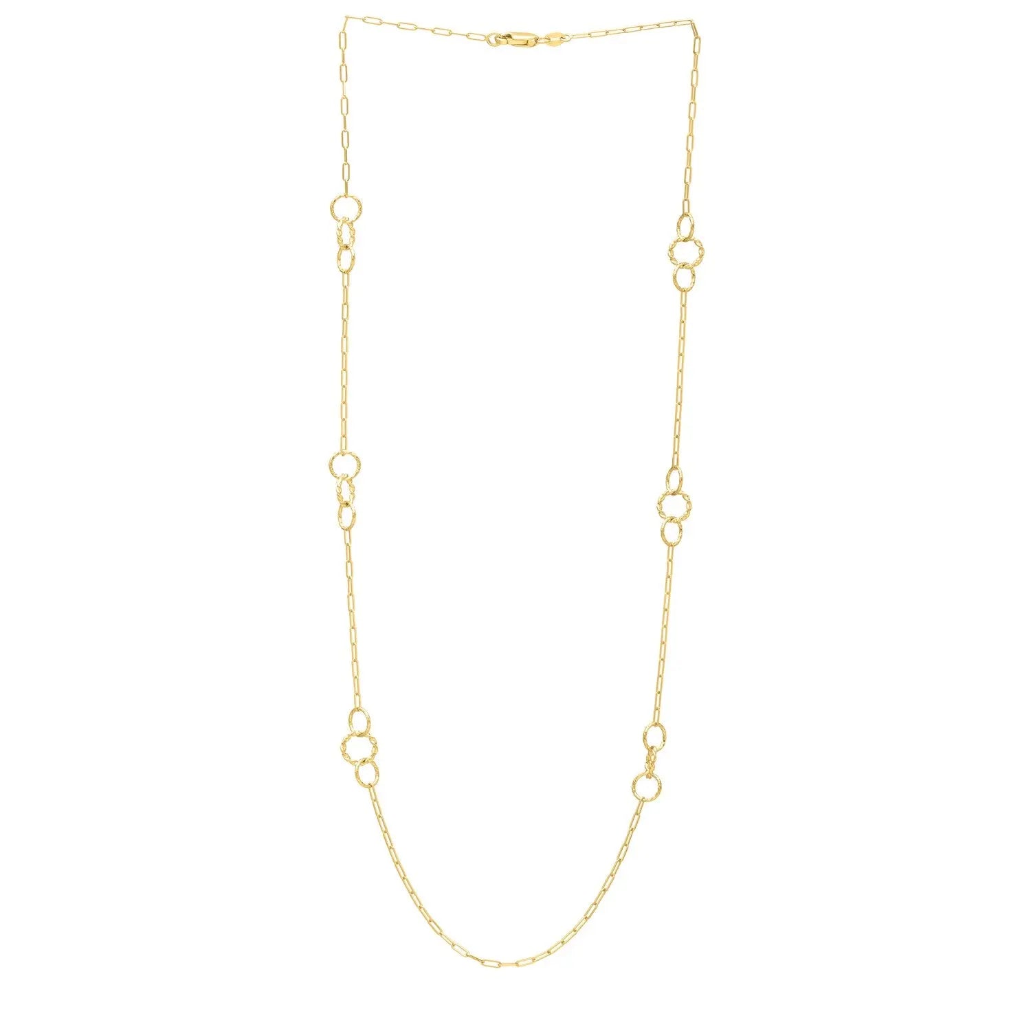 Twisted Link Necklace  Layered DEEVE