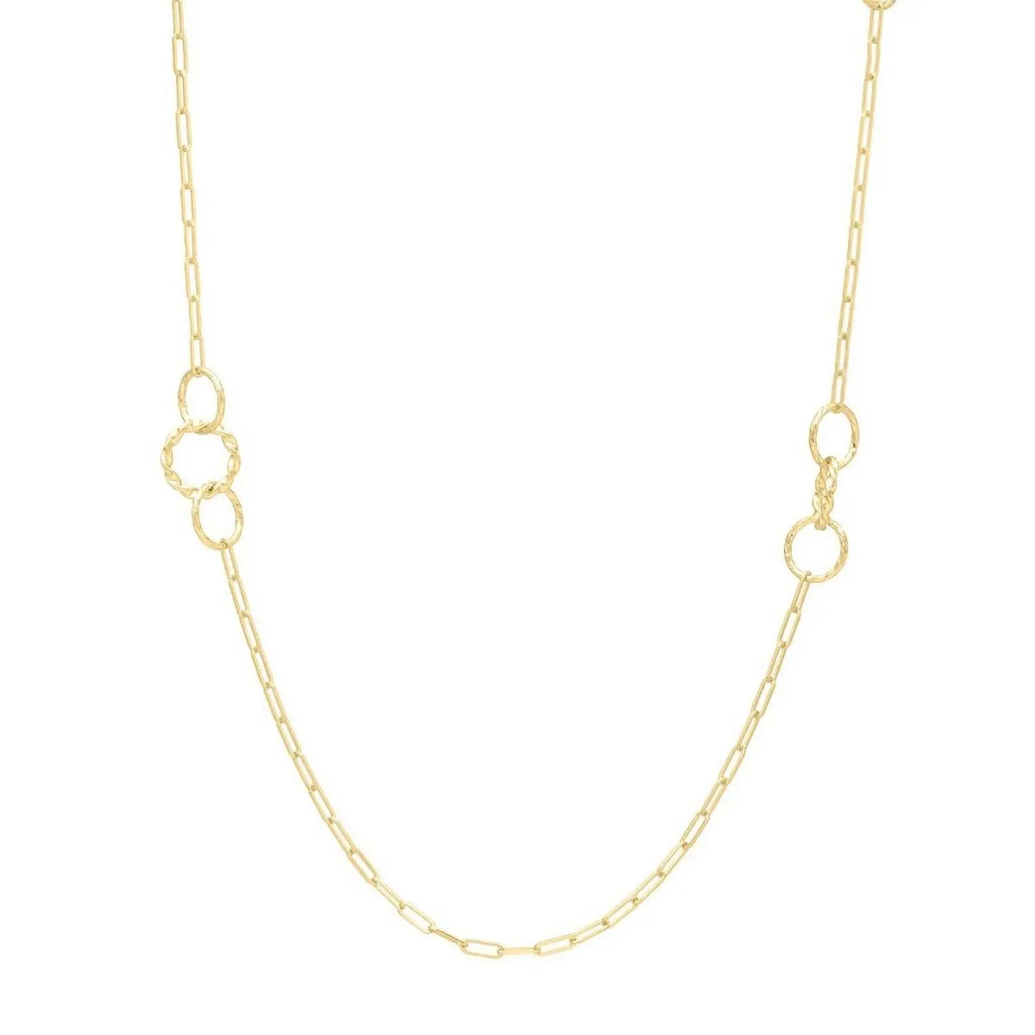 Twisted Link Necklace  Layered DEEVE
