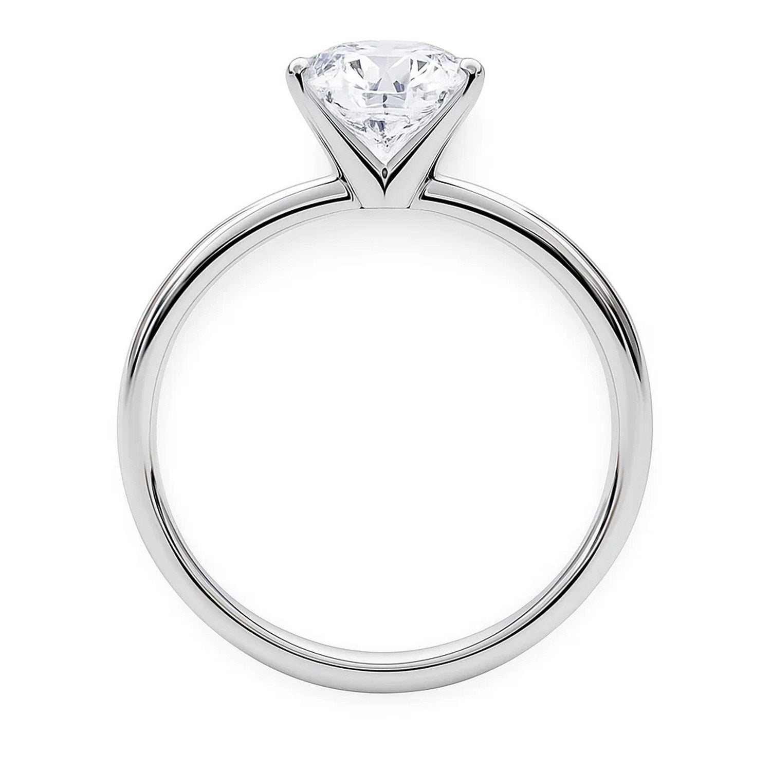 5ct Round Lab Grown Diamond Ring | 14K Gold | Canada