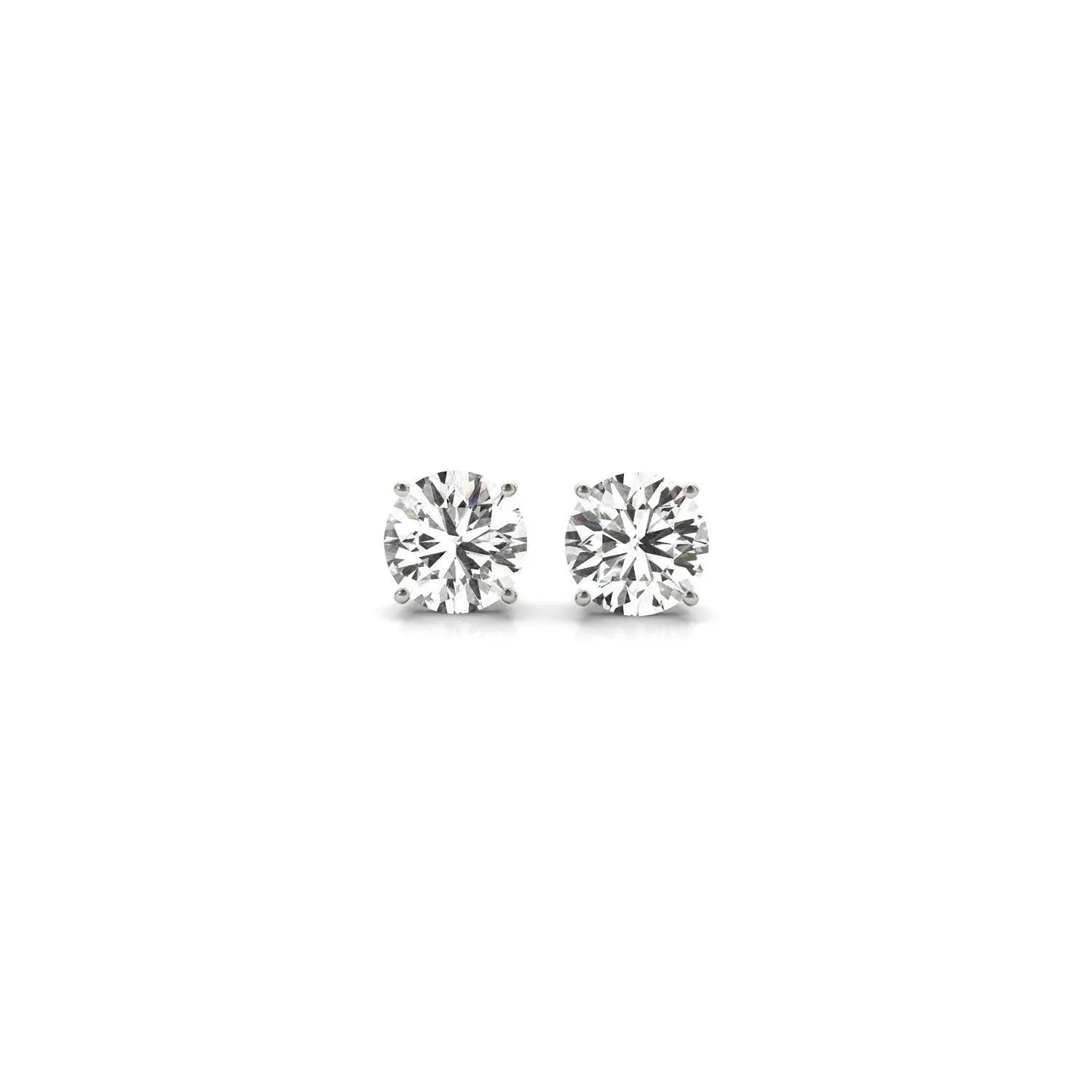 1.00 ct lab-grown diamond stud earrings in 14K gold, IGI certified — DEEVE