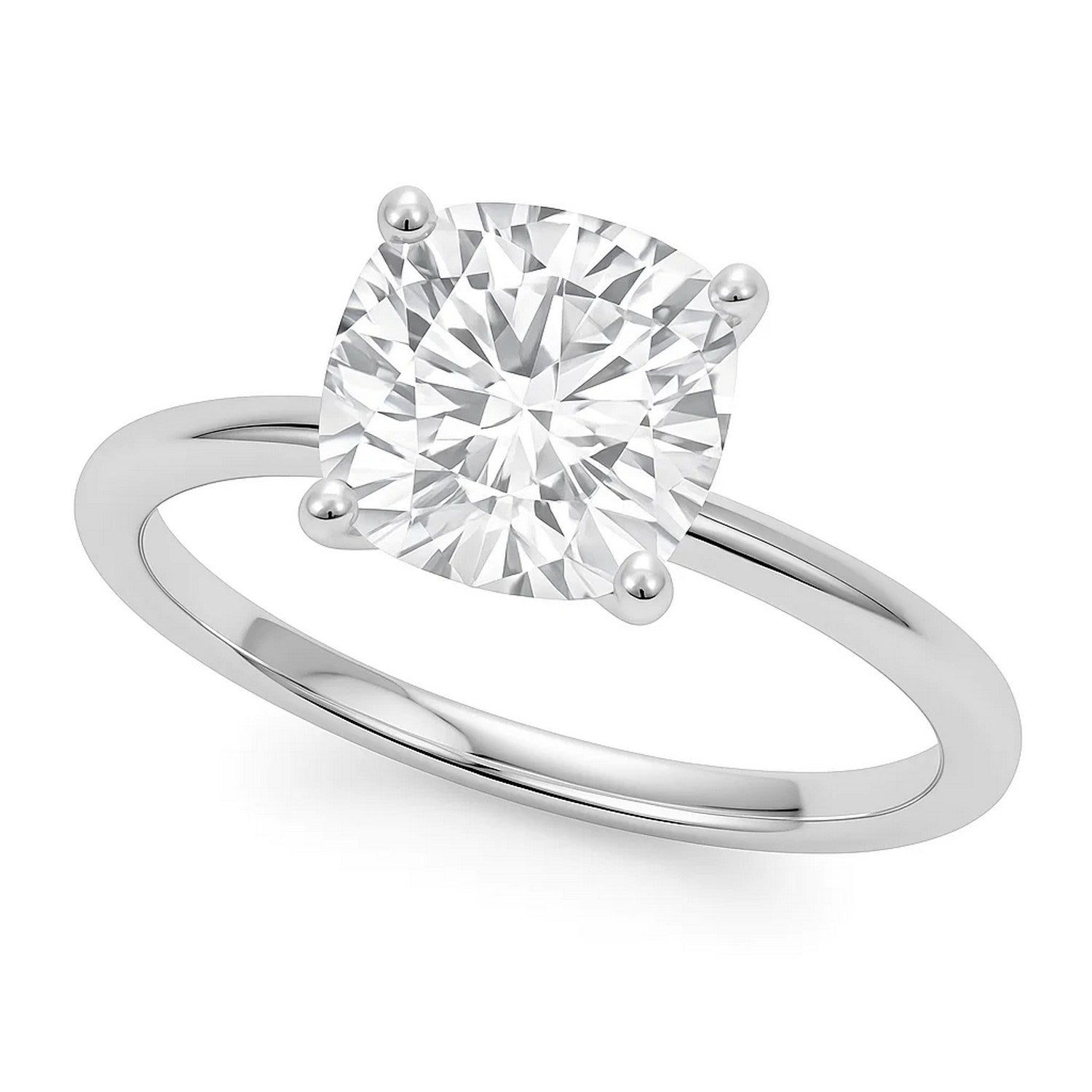 5ct Cushion Lab Grown Diamond Ring | 14K Gold | Canada