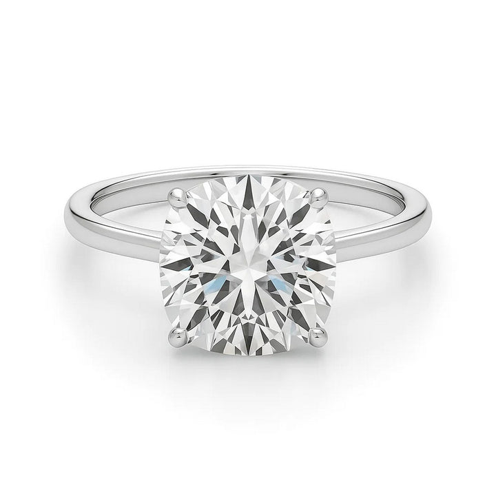 5ct Cushion Lab Grown Diamond Ring | 14K Gold