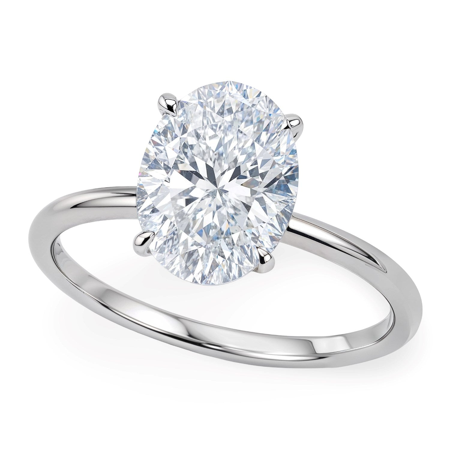 2ct Oval Lab Grown Diamond Ring | 14K Gold | Canada