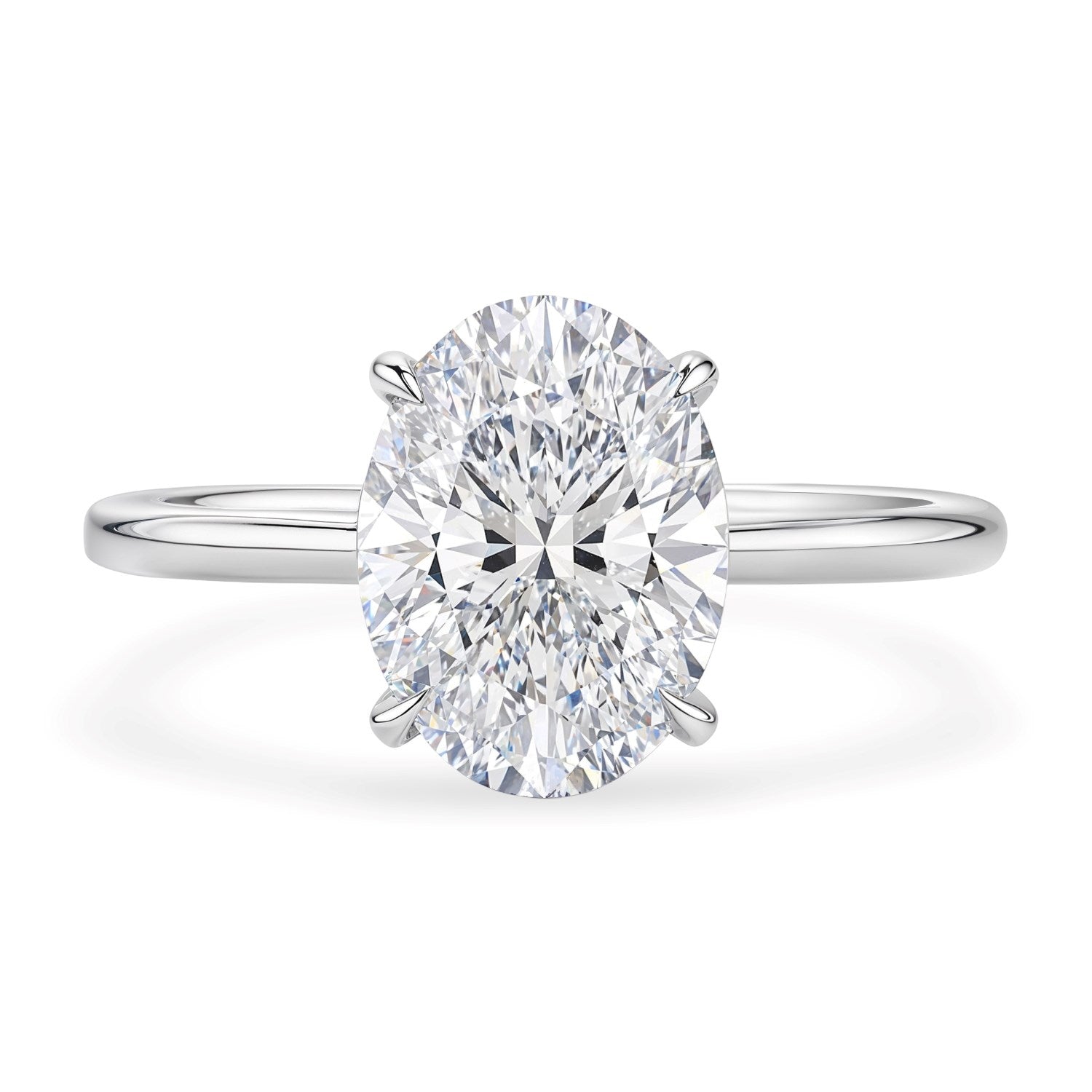 2ct Oval Lab Grown Diamond Ring | 14K Gold | Canada