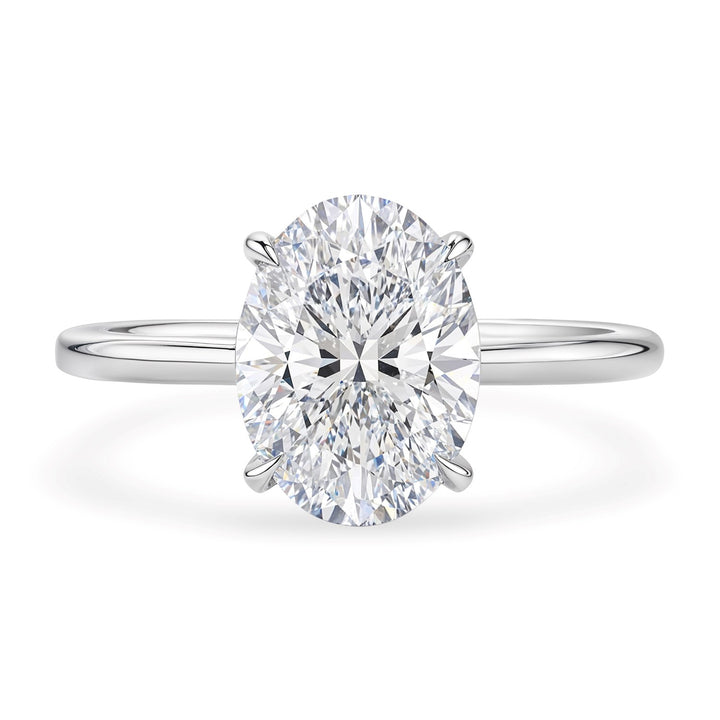 2ct Oval Lab Grown Diamond Ring | 14K Gold
