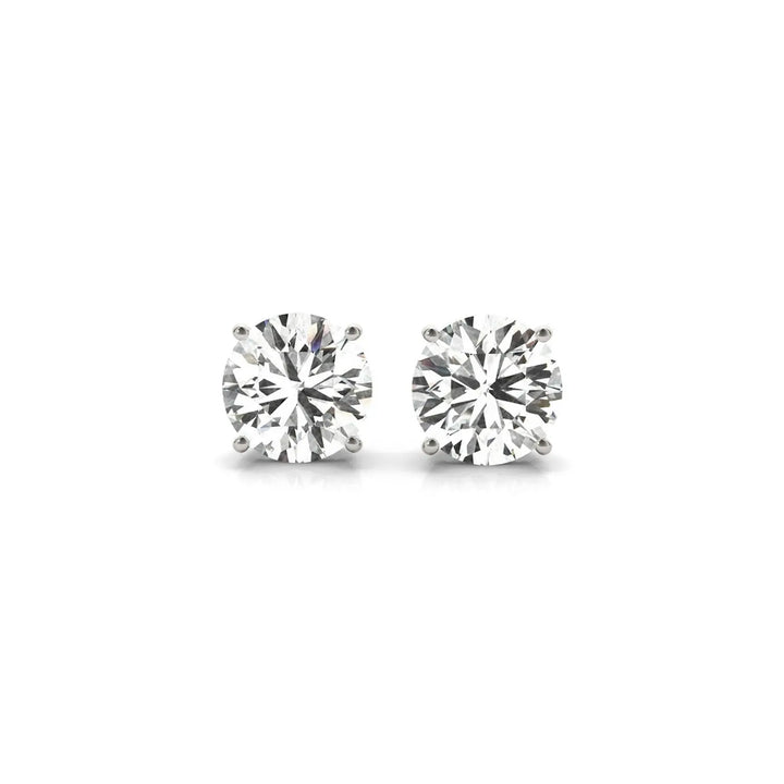 3.00 ct lab-grown diamond stud earrings in 14K gold, IGI certified — DEEVE