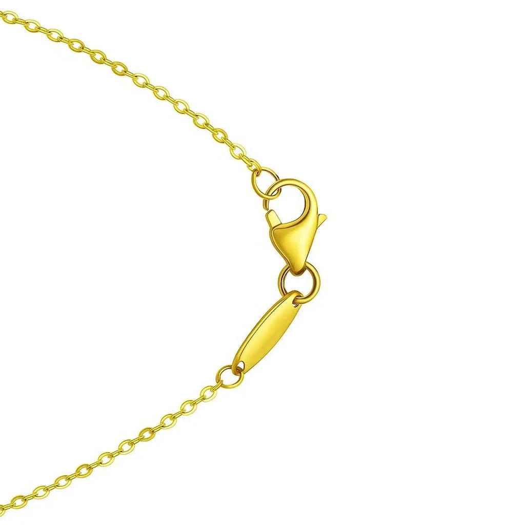 Puffed Clover Pendant & Chain  Necklaces DEEVE