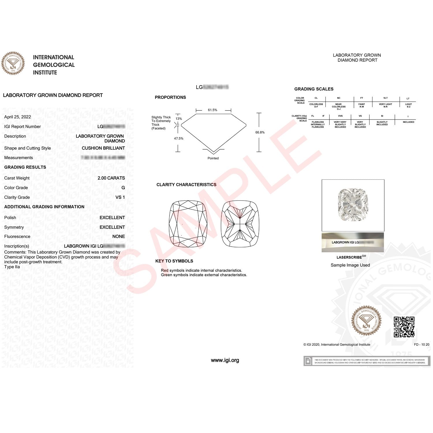 2ct Cushion Lab Grown Diamond Ring | 14K Gold | Canada