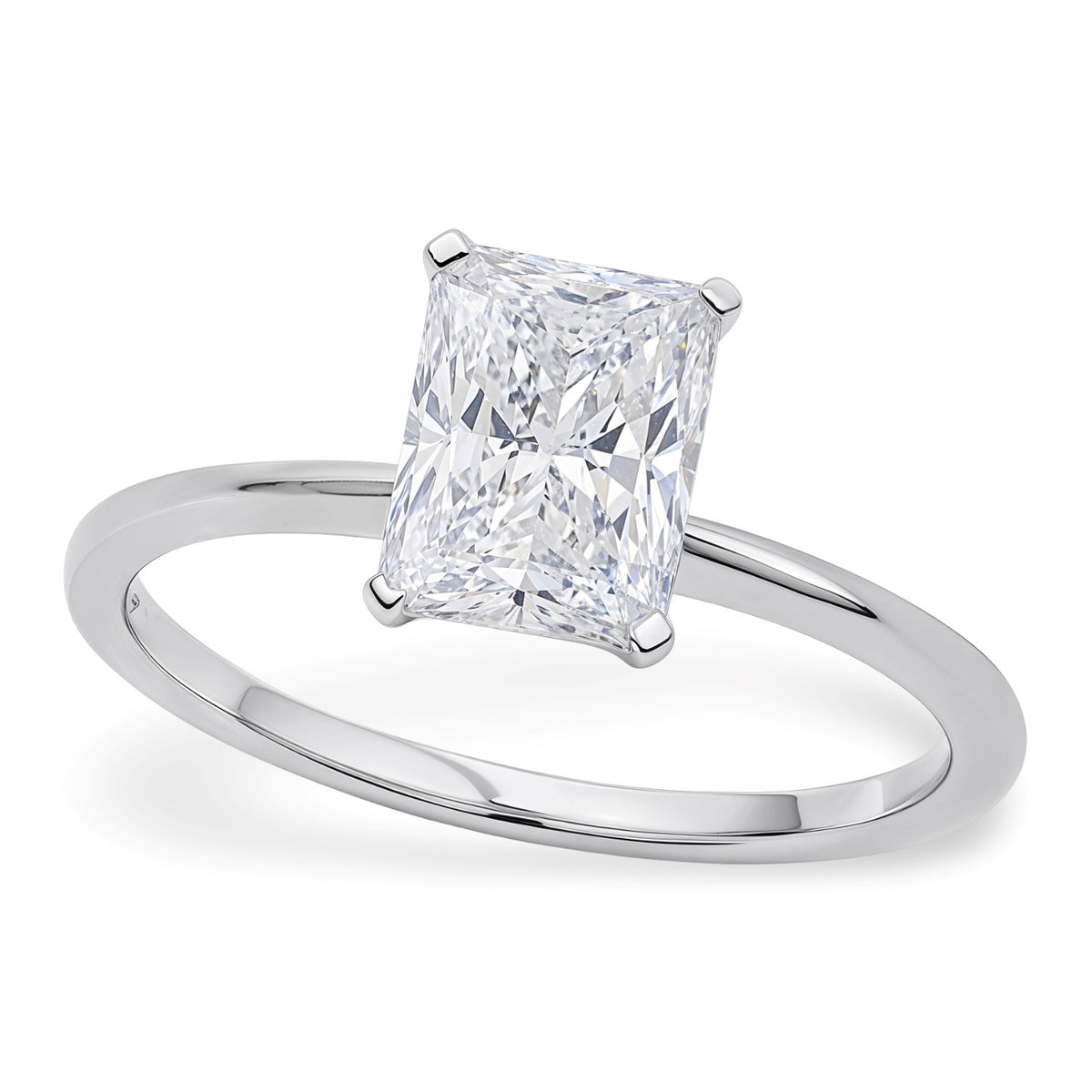 2ct Radiant Lab Grown Diamond Ring | 14K Gold