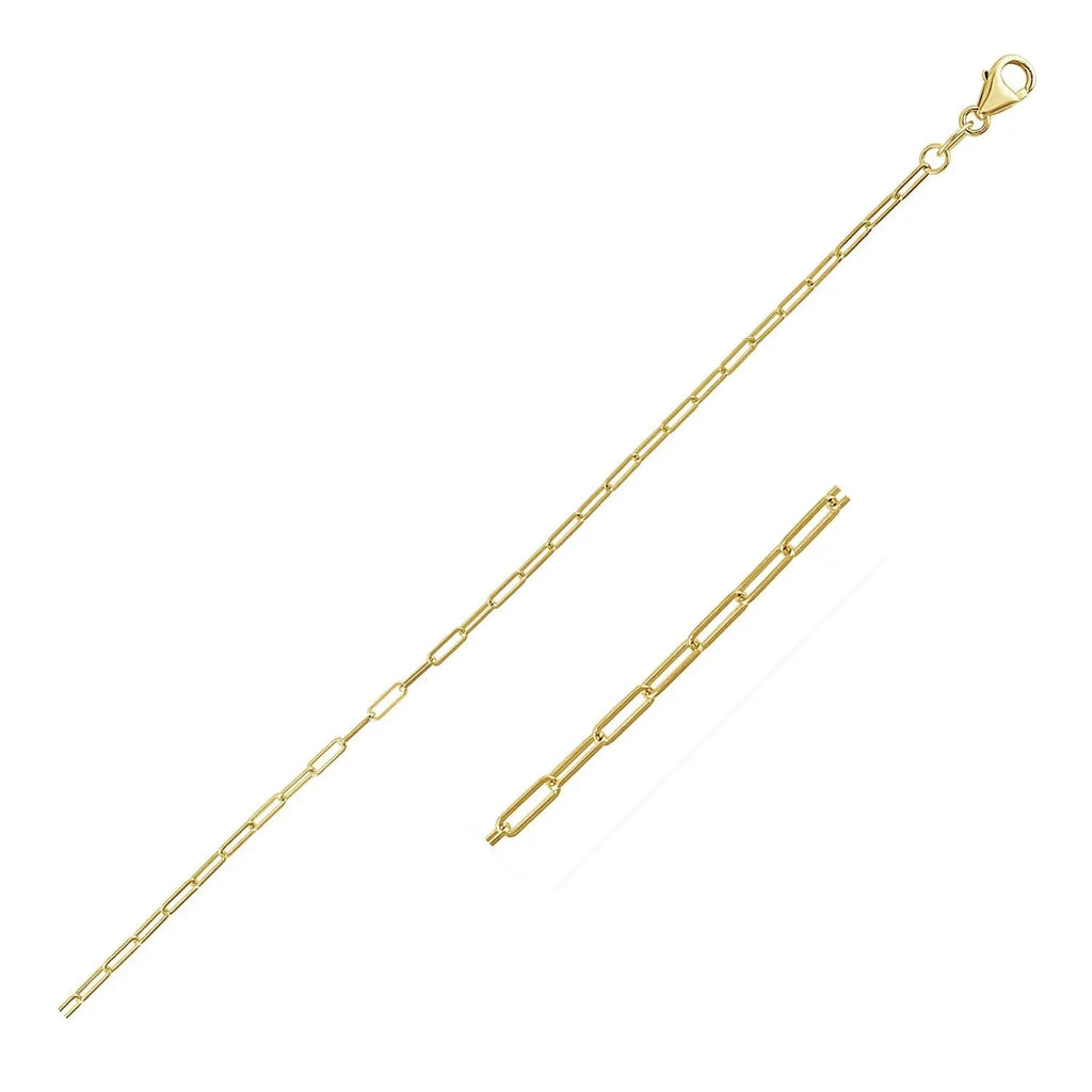 Fine Paperclip Chain in 18K Yellow Gold  Chains DEEVE