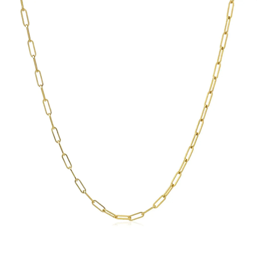 Fine Paperclip Chain in 18K Yellow Gold  Chains DEEVE