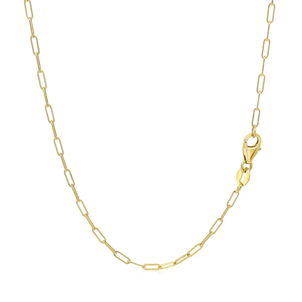 Fine Paperclip Chain in 18K Yellow Gold  Chains DEEVE