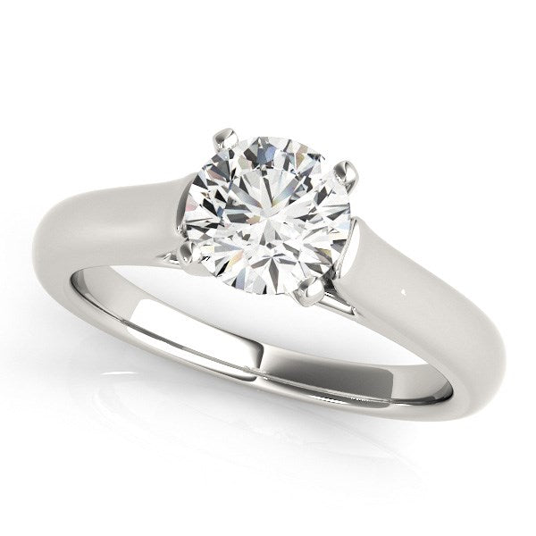 Cathedral Solitaire Diamond Engagement Ring in 14K White Gold | 1.00 ct