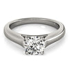 Cathedral Solitaire Diamond Engagement Ring in 14K White Gold | 1.00 ct