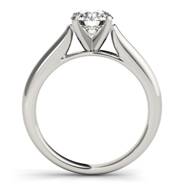 Cathedral Solitaire Diamond Engagement Ring in 14K White Gold | 1.00 ct