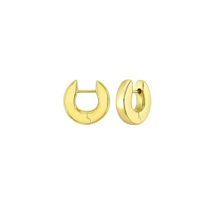 Thick Hoop Earrings | 14K Gold  Hoop Earrings DEEVE