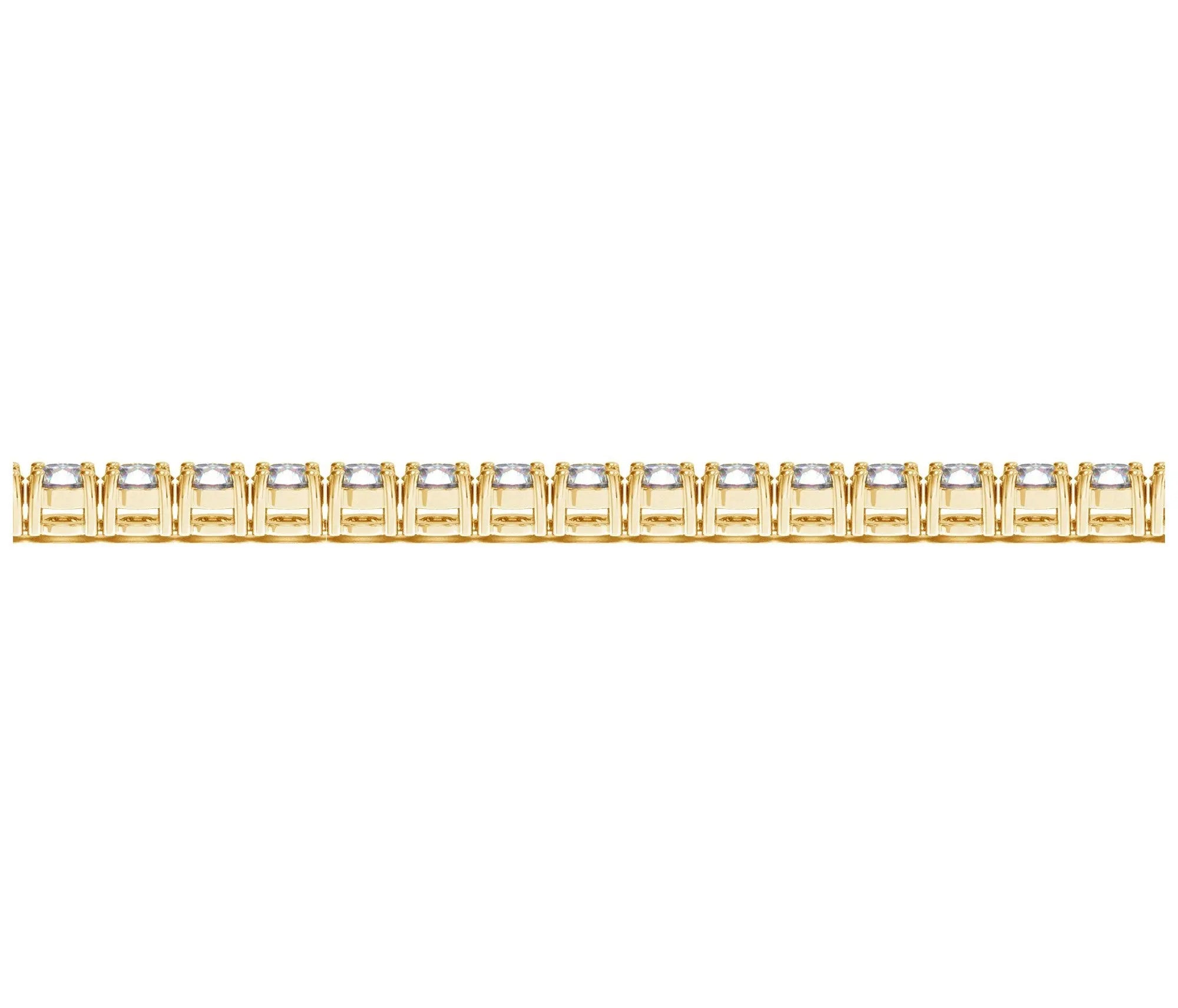 Lifestyle view of 8.00 ct lab-grown diamond tennis bracelet in 14K Solid Gold — DEEVE