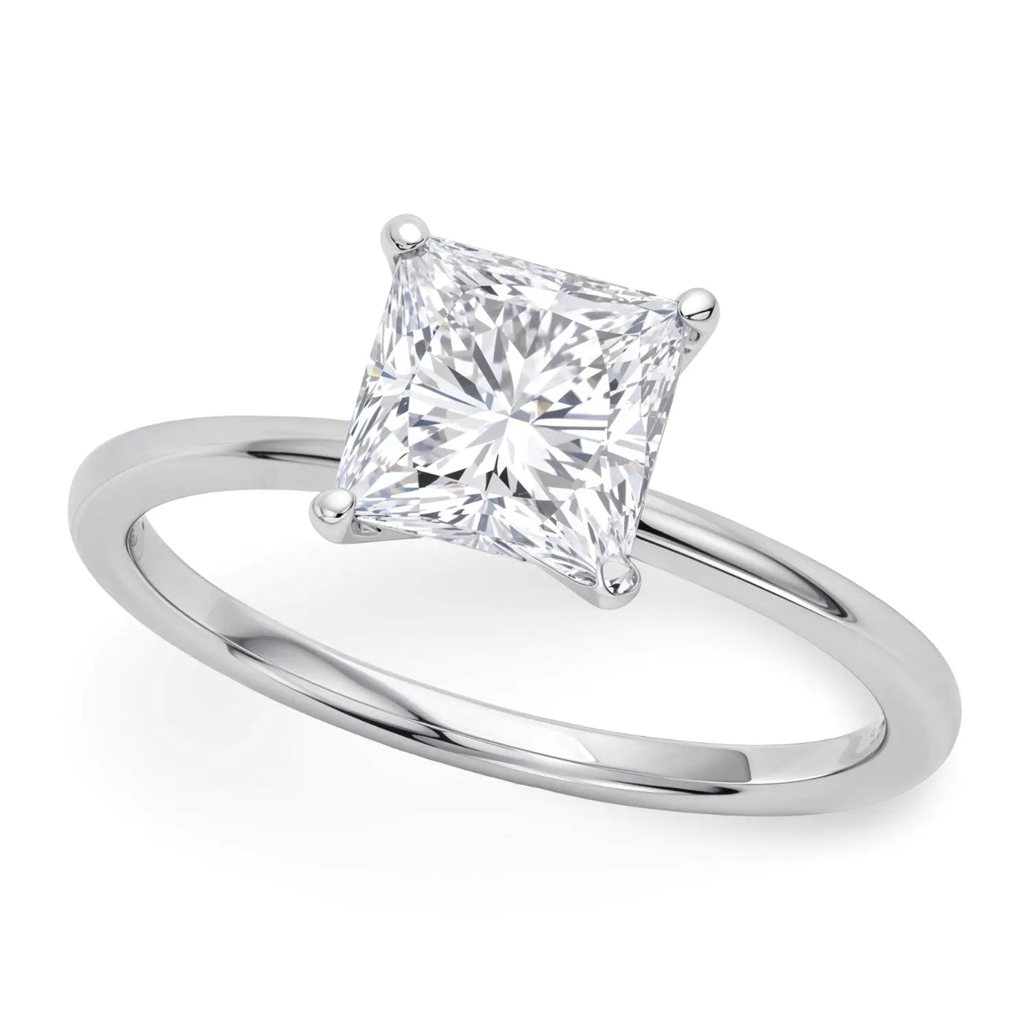 1.50ct Round Cut Lab Grown Diamond Ring in 14K Yellow Gold