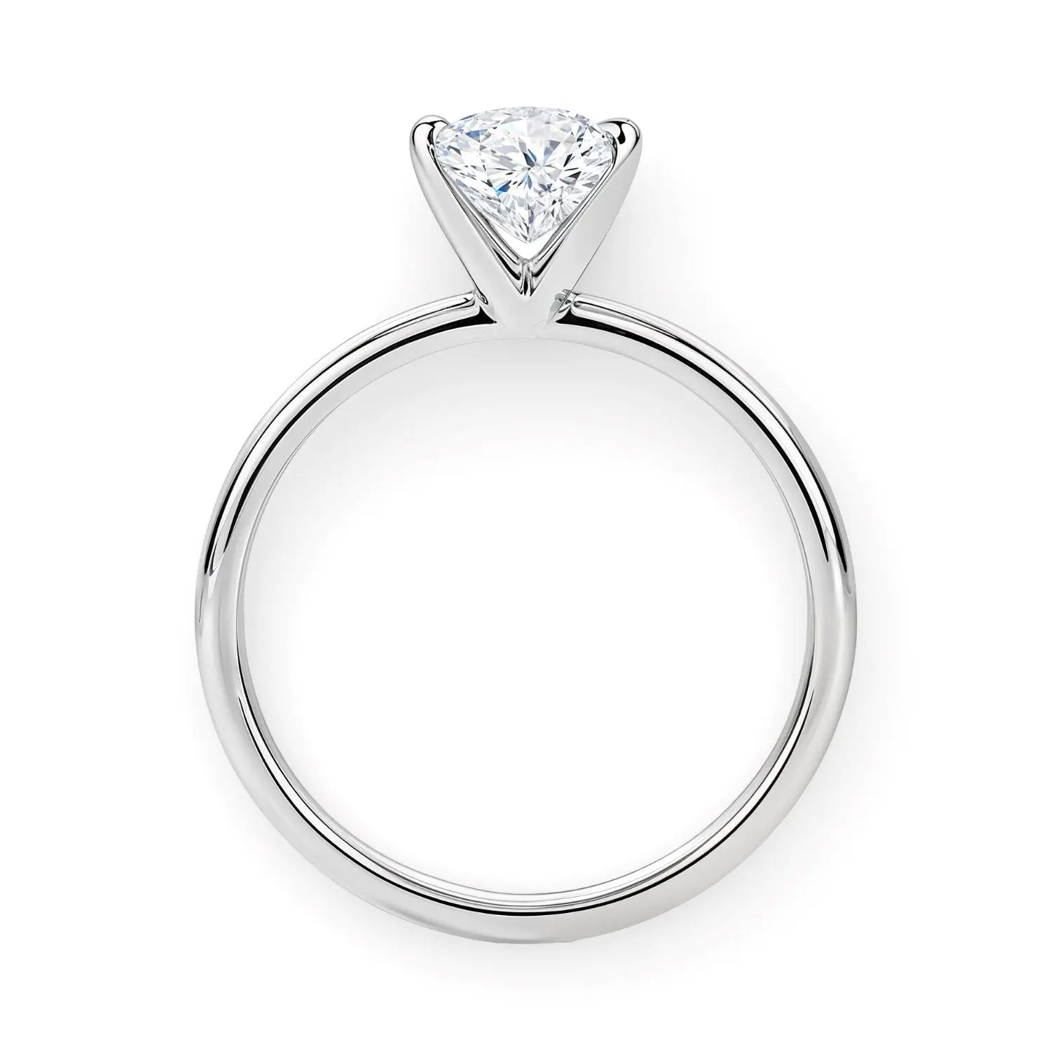 1.50ct princess cut diamond ring in white gold setting