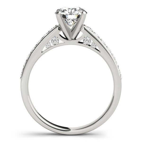 Round Diamond Engagement Ring | Prong Set in 14K White Gold | 1.33 cttw