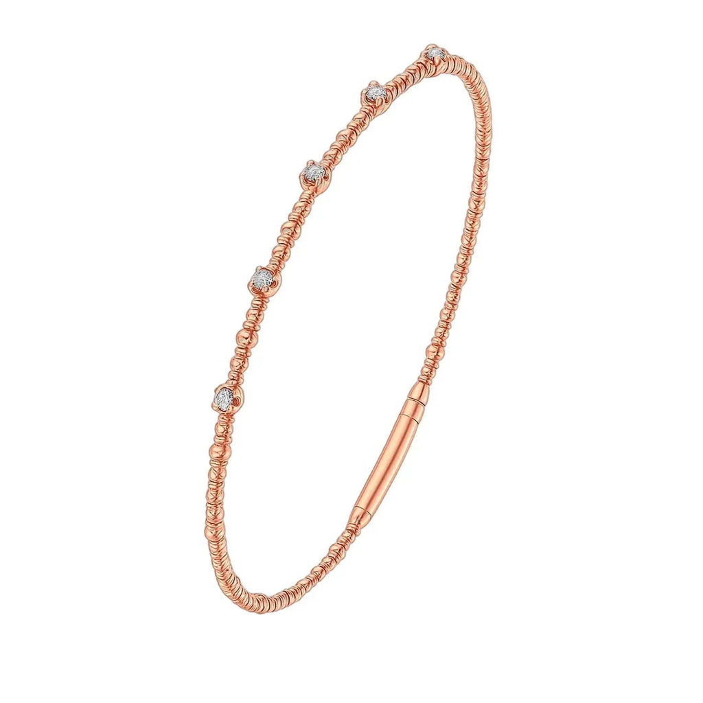 Classic Beaded Bracelet in 14K Rose Gold  Bracelets DEEVE