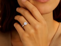 1ct Round Lab Grown Diamond Ring, 14K Gold — video
