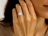 3ct Round Lab Grown Diamond Ring, 14K Gold — video
