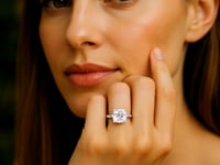 2ct Cushion Lab Grown Diamond Ring | 14K Gold | Canada